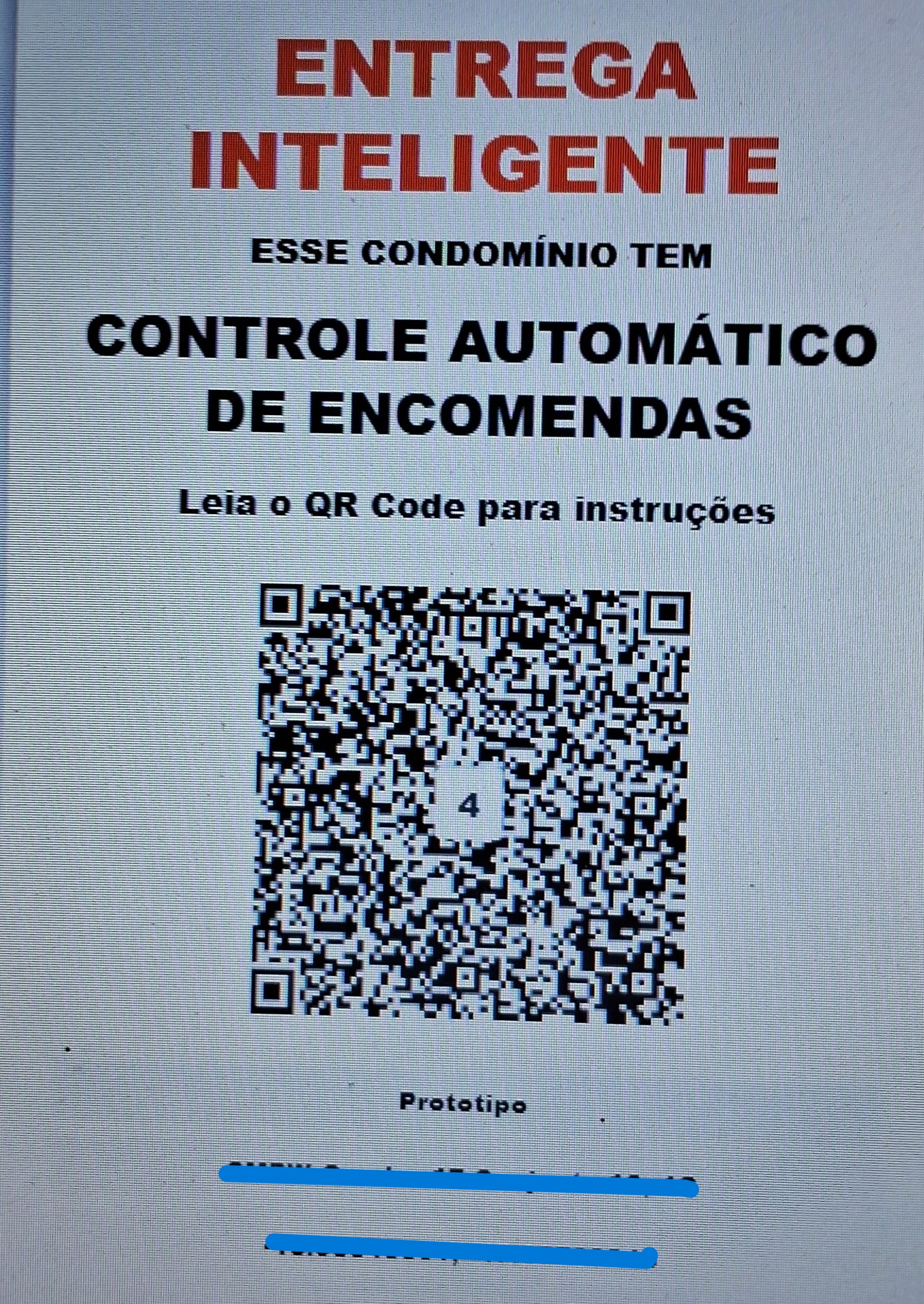QR Code - Entrega Inteligente: morador autoriza entrega e sistema envia senha ao entregador